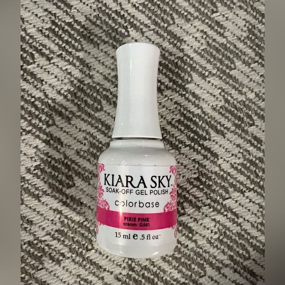 Kiara Sky (new) soak off gel color base in pixie pink